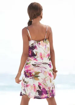 Beachtime Floral Print Jersey Dress -Sunbeach Style Shop beachtime Floral Print Jersey Dress71427951FRSP W03