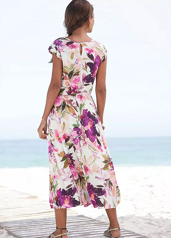 Beachtime Floral Print Midi Dress 3 Beachtime Floral Print Midi Dress - Image 3