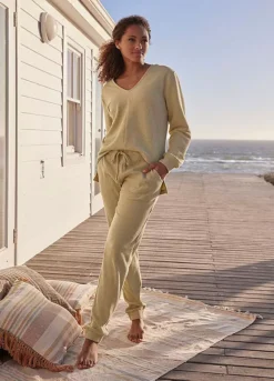 S.Oliver Elasticated Waist Ribbed Straight Leg Joggers -Sunbeach Style Shop s.Oliver Elasticated Waist Ribbed Straight Leg Joggers86247814FRSP W02