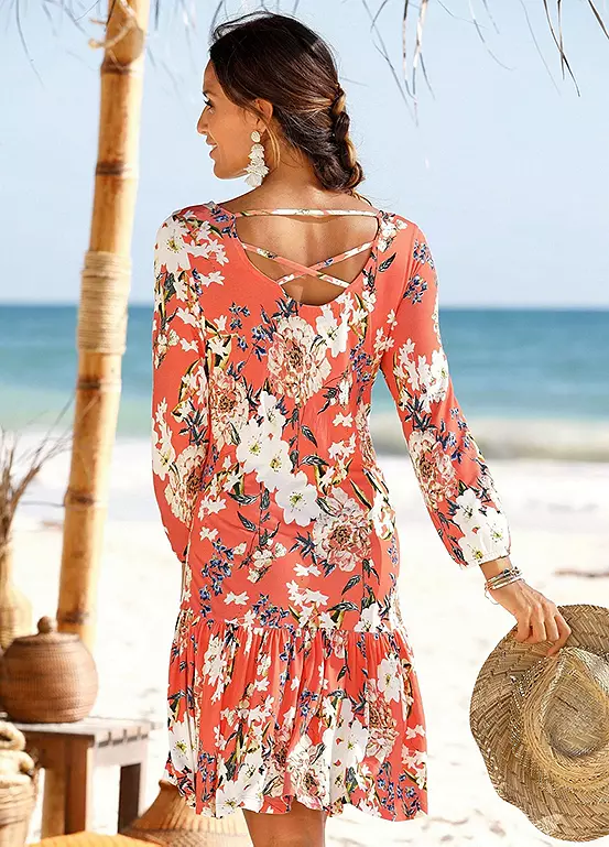 S.Oliver Floral Print Beach Dress 3 S.Oliver Floral Print Beach Dress - Image 3