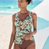 S.Oliver Floral Print Underwired Tankini