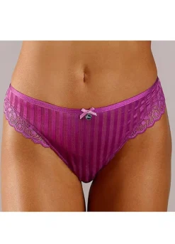 S.Oliver Striped Lace Trim Thong