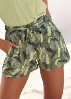 S.Oliver Tropical Print Woven Shorts