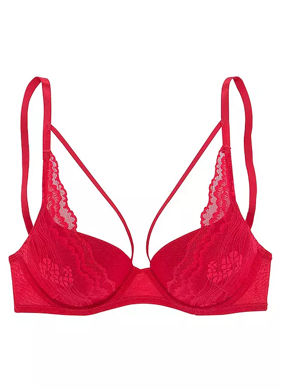 S.Oliver Underwired Lace Padded Push-Up Bra 2 S.Oliver Underwired Lace Padded Push-Up Bra - Image 2