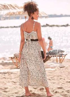 S.Oliver V-Neck Maxi Beach Dress 7 S.Oliver V-Neck Maxi Beach Dress -Sunbeach Style Shop s.Oliver V Neck Maxi Beach Dress81271059FRSP W01