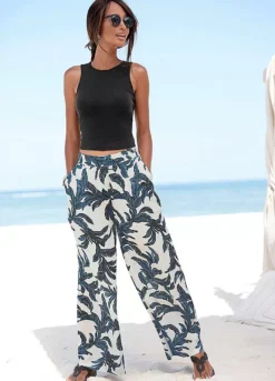 S.Oliver Wide Leg Palazzo Pants -Sunbeach Style Shop s.Oliver Wide Leg Palazzo Pants46285949FRSP W02